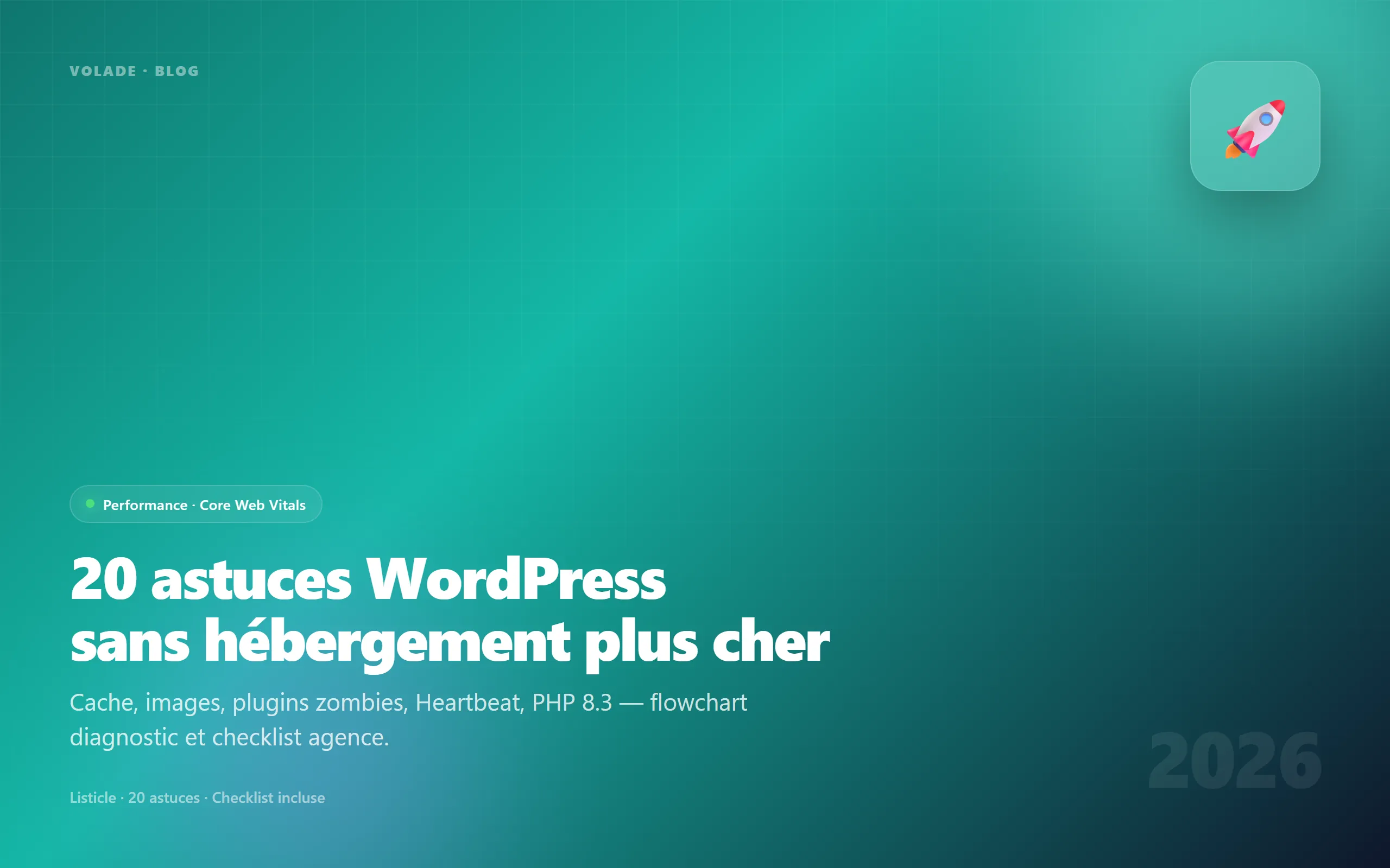 20 tips to speed up WordPress 2026 — slow site without new hosting